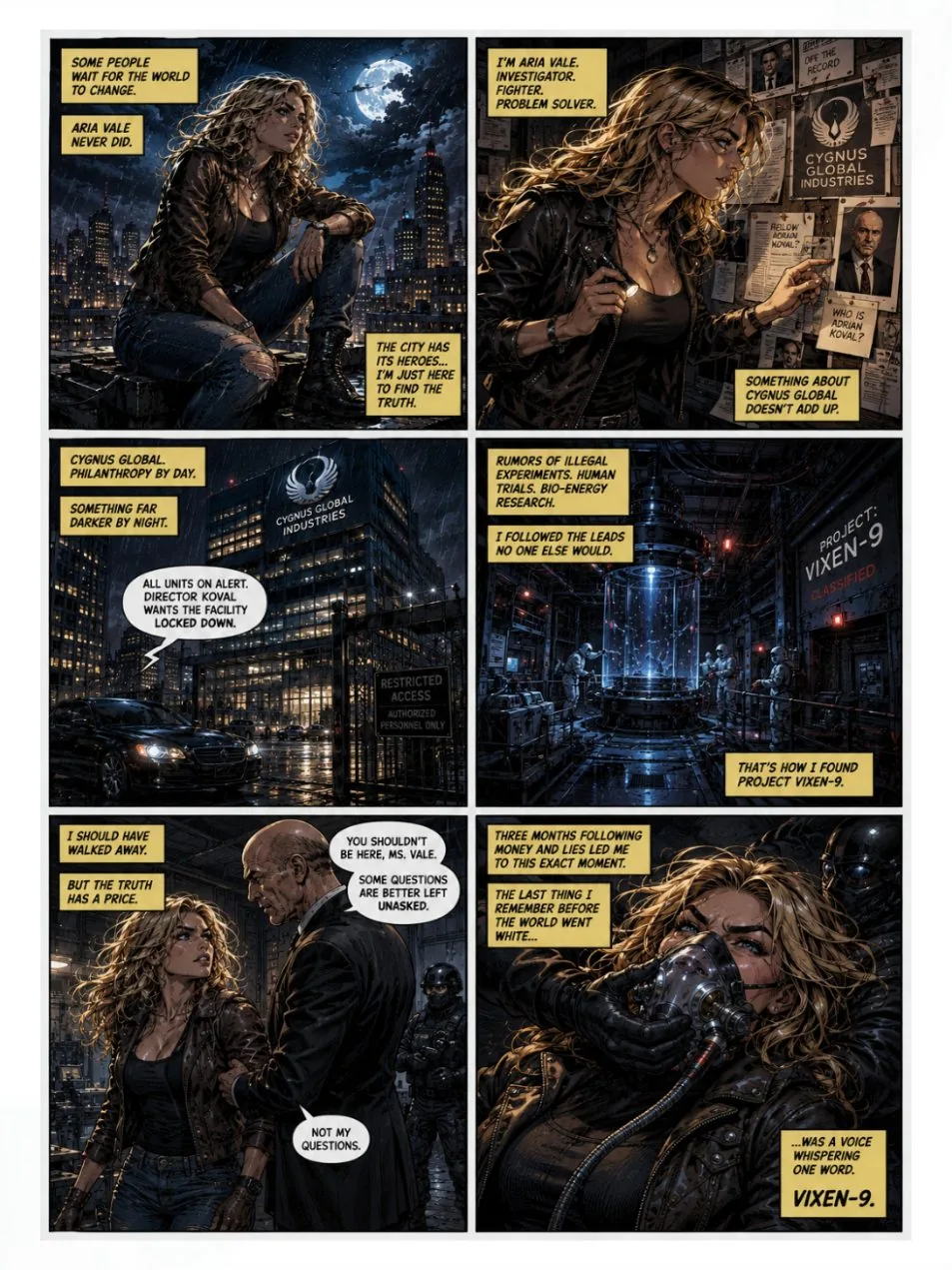 Black Vixen issue 1, page 2