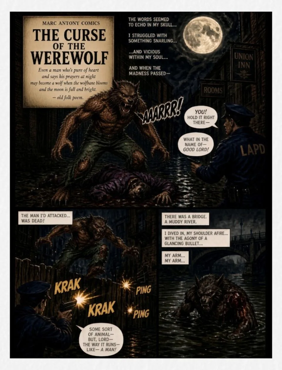 The Curse of the Werewolf issue 1, page 1