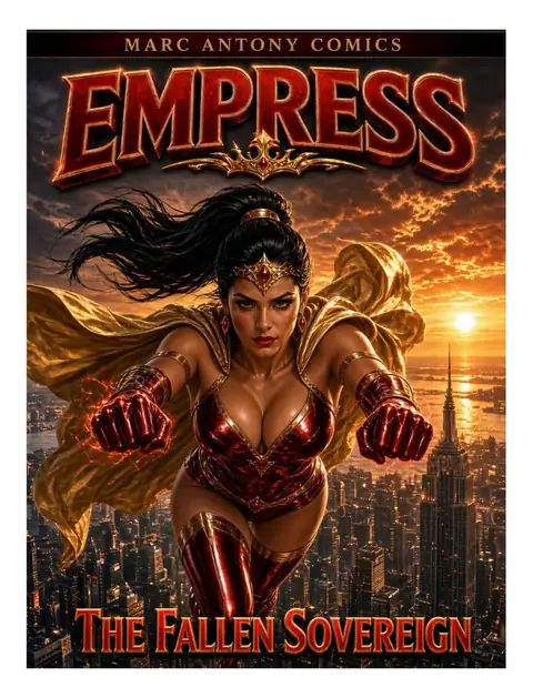 Empress issue 2 cover, female superhero comic