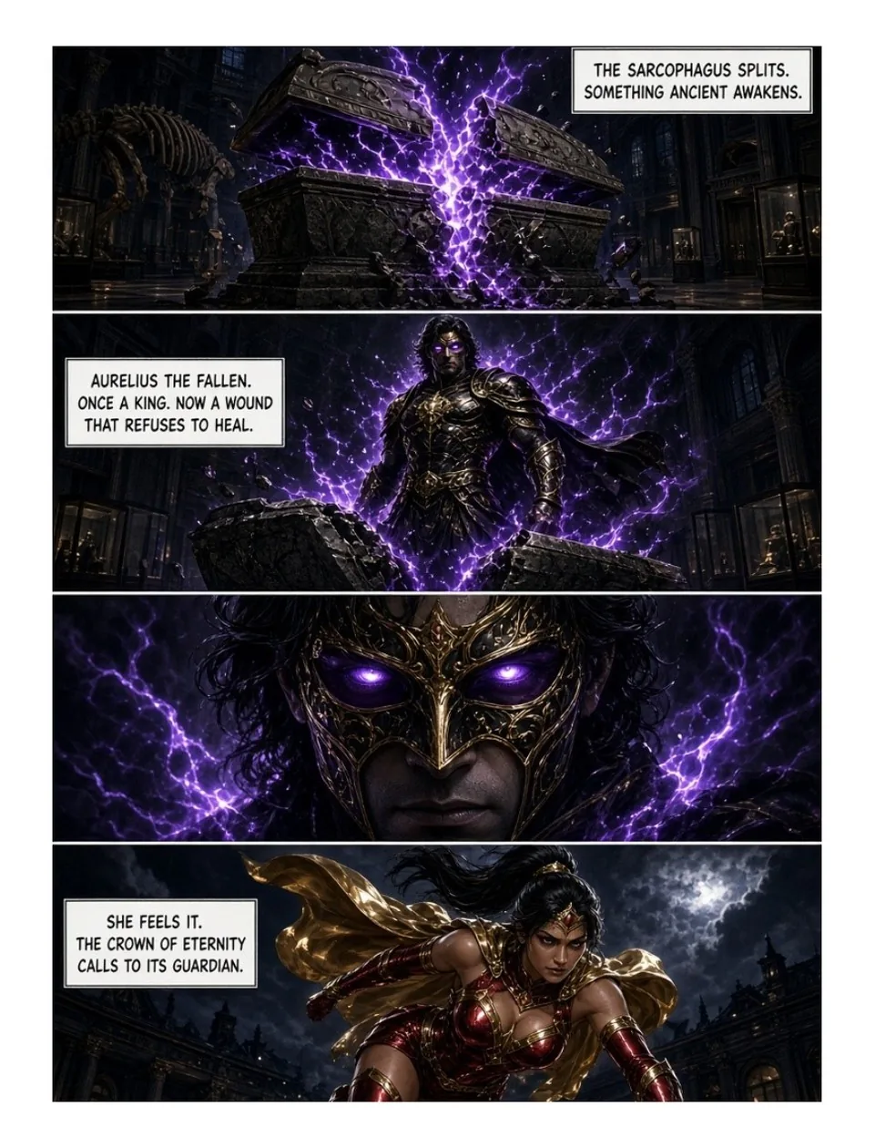 Empress issue 2, free preview page 3 of the female superhero comic