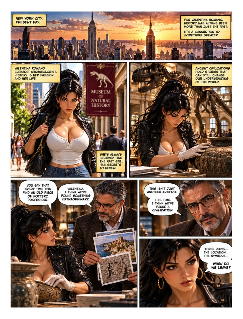 Empress issue 1, free preview page 3 of the female superhero comic