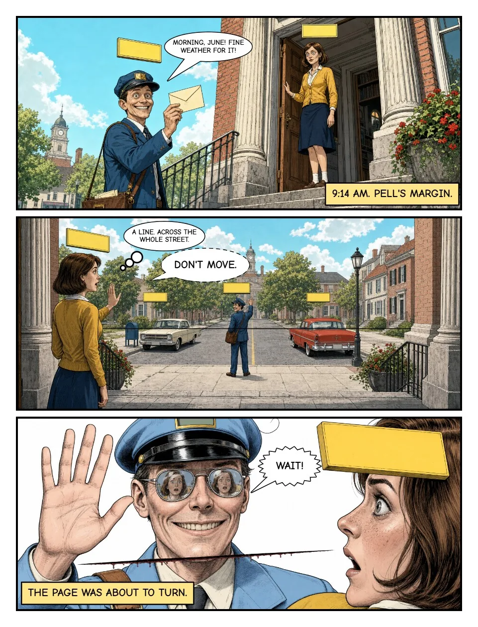 Gutter issue 1, free preview page 3 of the horror comic
