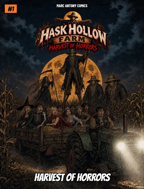 Hask Hollow Farm issue 1 cover, horror comic