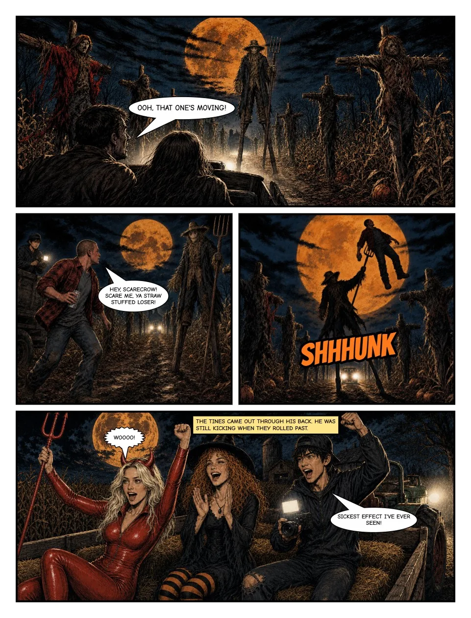 Hask Hollow Farm issue 1, free preview page 3 of the horror comic