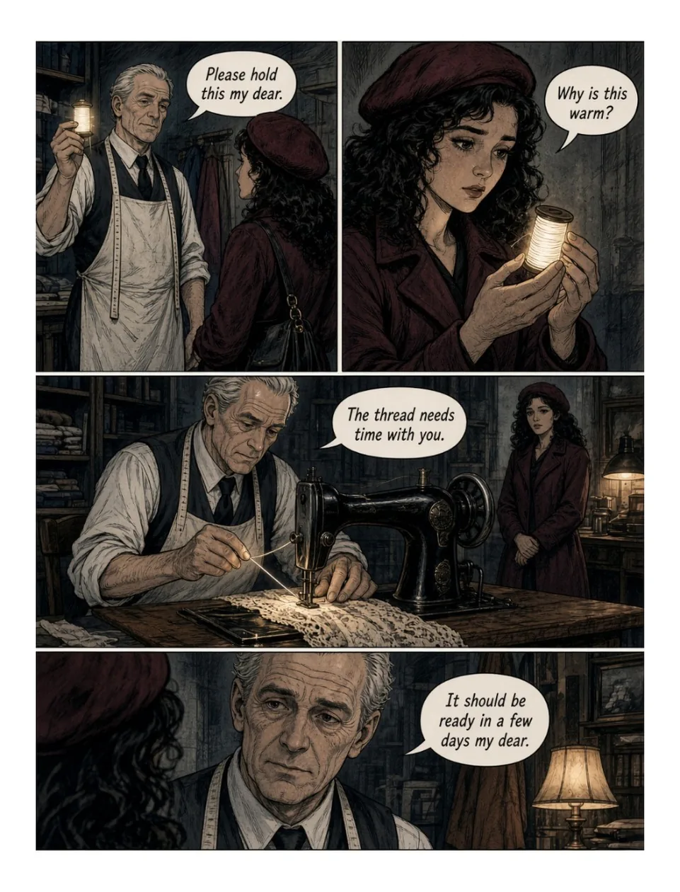 Hauntedstories issue 2, free preview page 3 of the horror comic