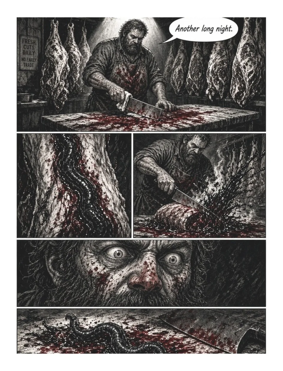 Hauntedstories issue 3, free preview page 2 of the horror comic