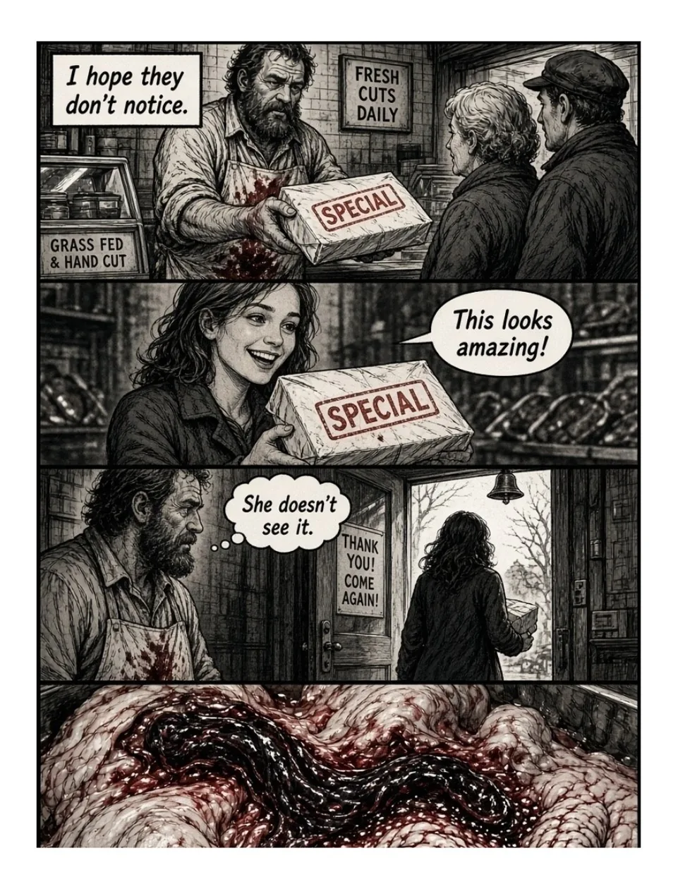 Hauntedstories issue 3, free preview page 3 of the horror comic