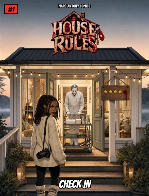 House Rules issue 1 cover, horror comic
