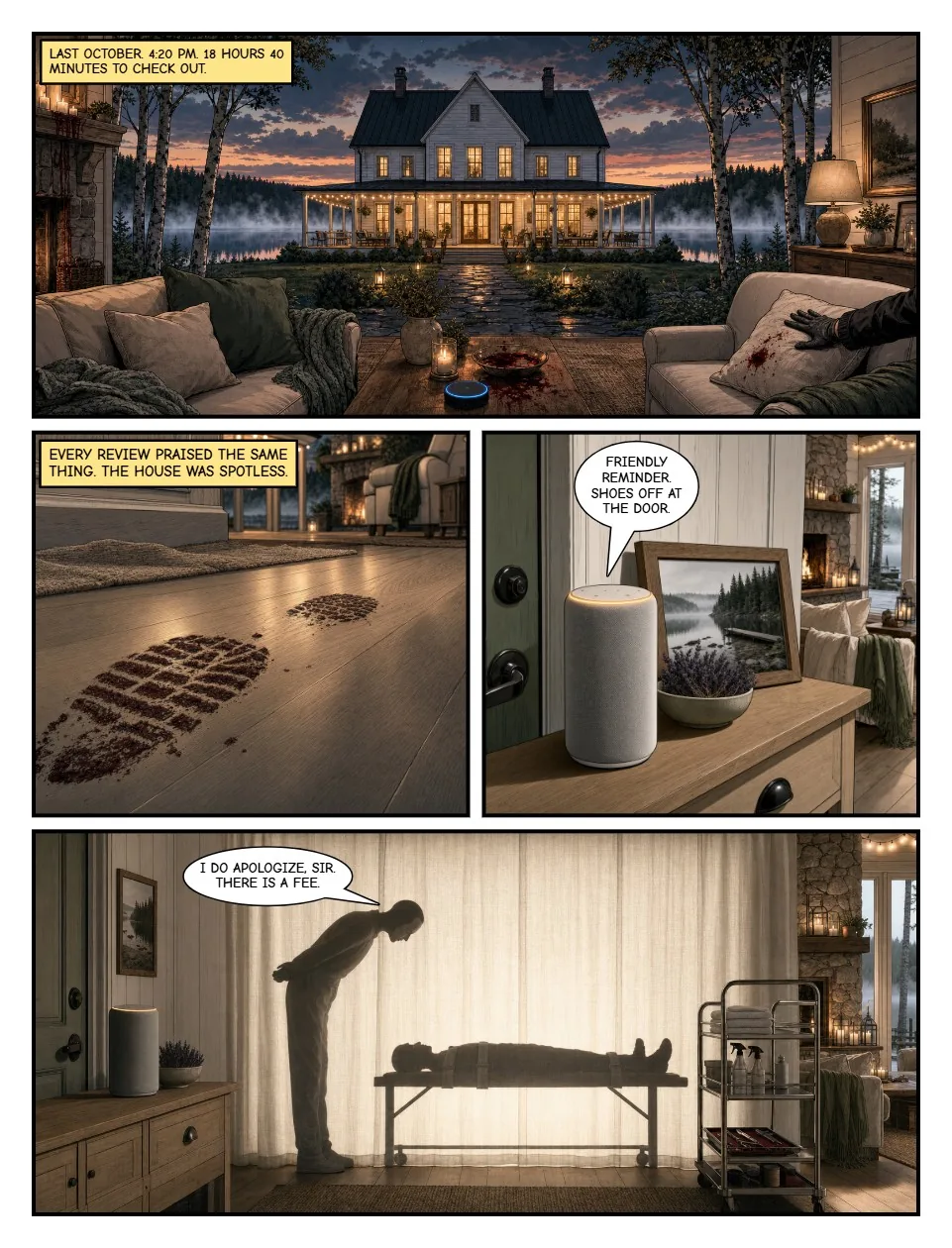House Rules issue 1, free preview page 1 of the horror comic