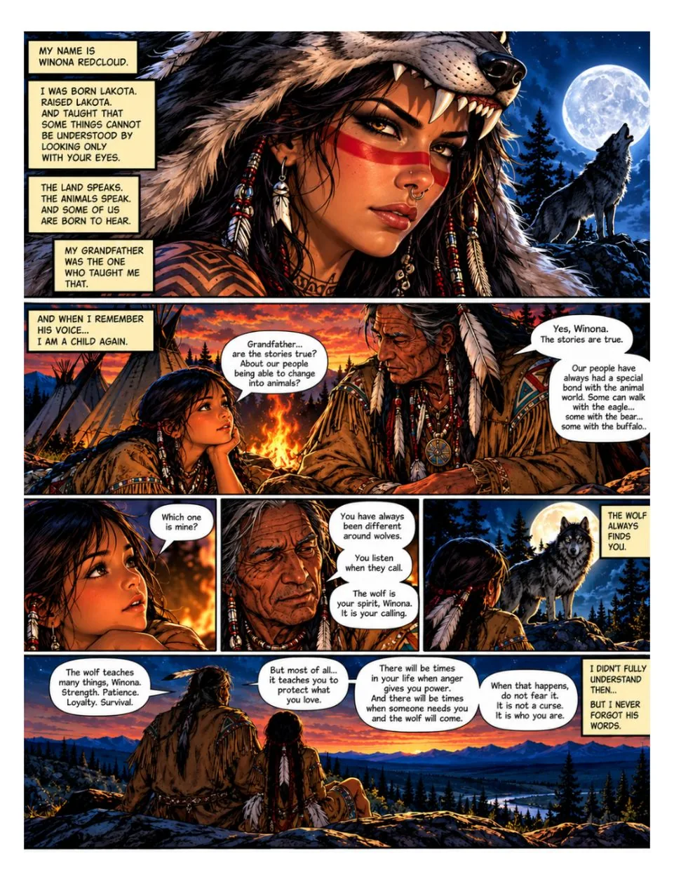 Wolf Spirit issue 1, page 1